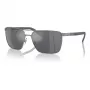 ARNETTE Men's Sunglasses AN3091-7416G Matte Black Frame Grey Mirror Silver Lens 61mm