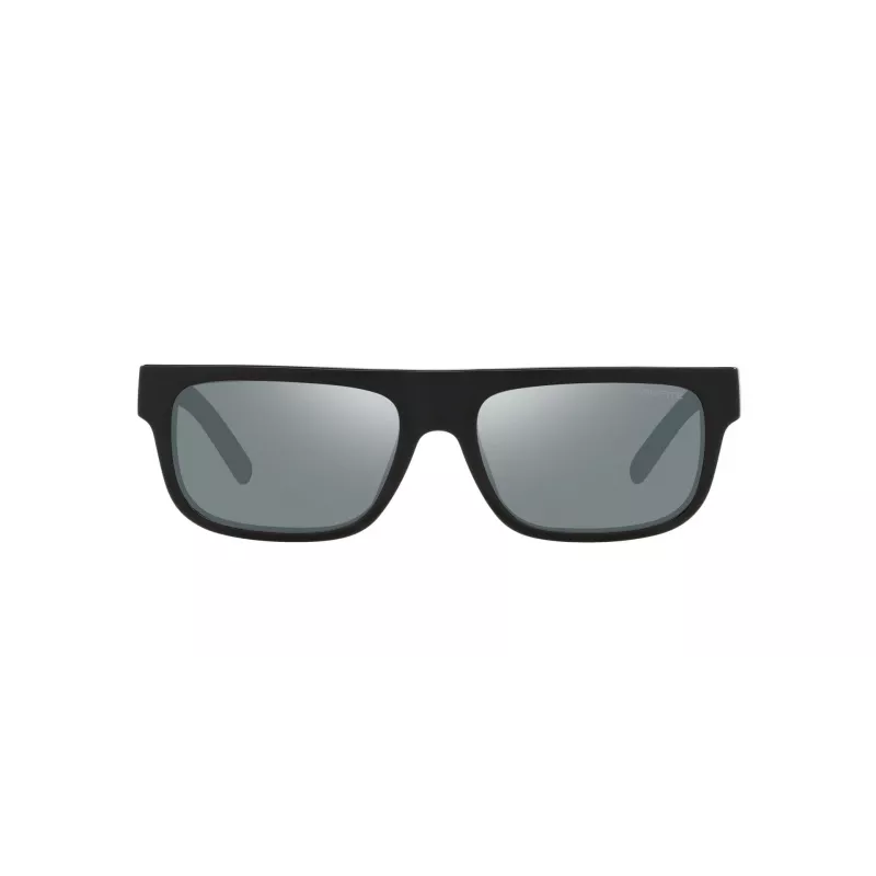 ARNETTE Men's Sunglasses AN4278-12006G - Matte Black Propionate Frame, Grey Mirror Polycarbonate Lenses, 55mm Lens Width