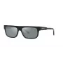 ARNETTE Men's Sunglasses AN4278-12006G - Matte Black Propionate Frame, Grey Mirror Polycarbonate Lenses, 55mm Lens Width