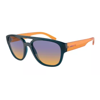 ARNETTE Men's Sunglasses AN4327-29012H Rectangular Matte Black Frame Grey Polarized Lenses 56mm