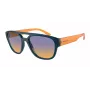 ARNETTE Men's Sunglasses AN4327-29012H Rectangular Matte Black Frame Grey Polarized Lenses 56mm