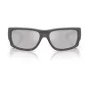 ARNETTE Men's Sunglasses AN4345-28706G Rectangular Matte Black Frame Grey Mirror Silver Lens 62mm