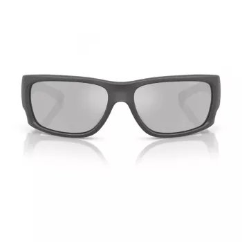 ARNETTE Men's Sunglasses AN4345-28706G Rectangular Matte Black Frame Grey Mirror Silver Lens 62mm