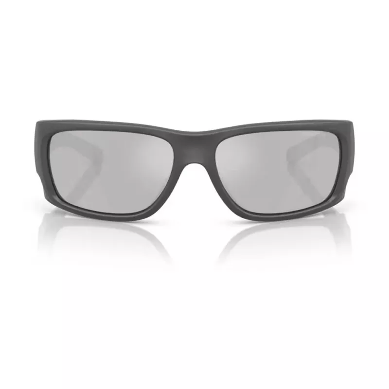 ARNETTE Men's Sunglasses AN4345-28706G Rectangular Matte Black Frame Grey Mirror Silver Lens 62mm