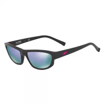 ARNETTE Unisex Sunglasses AN4260-014V56 Matte Black Frame Grey Mirror Lens 55mm