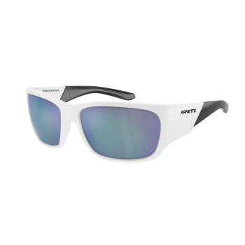ARNETTE Unisex Sunglasses AN43242863Y76 - Matte Black Frame, Dark Grey Mirror Silver Lens, 61mm