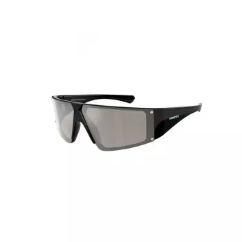 ARNETTE Unisex Sunglasses AN433229006G6 - Matte Black Frame, Grey Green Mirror Lens, 69/09/130 mm