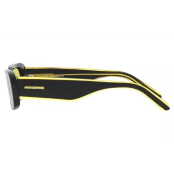 ARNETTE Women AN4317-12412Q Sunglasses - Transparent Grey Frame, Dark Grey Lens, 50/19/145 mm