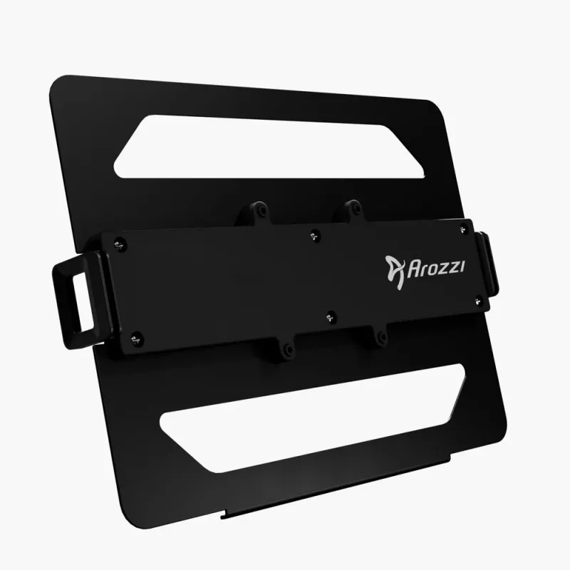 Arozzi Alzare AZ-ALZARE-LH-BK Adjustable Laptop Holder, Aluminium Black, 50-300 mm Height, Foldable, for up to 18 inch Laptops