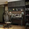 Arozzi Arena Large Gaming Desk - Forest Green, 160x82 cm, Full-Surface Microfiber Mouse Pad, Adjustable Height