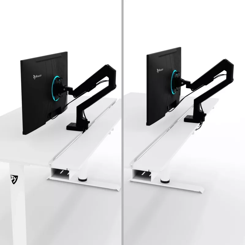 Arozzi Arena Nordico Electric Standing Desk with Dual Motor, White