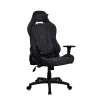 Arozzi Torretta Soft Fabric Gaming Chair – Pure Black, Metal Frame, Class 4 Gas Lift, 3D Armrests