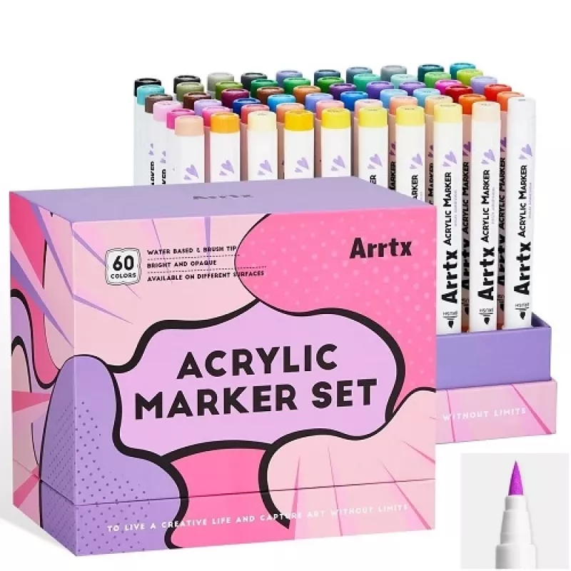 ARRTX Acrylic Markers - 60 Colors