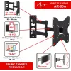ART AR-60A Full Motion TV Wall Mount for 19-42 inch LED/LCD Screens, 35 kg, Black