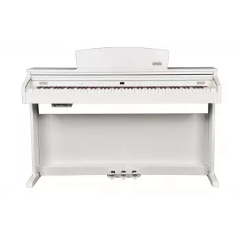 Artesia DP-3+ WH 88-Key Hammer Action Digital Piano with Stand, Pedal Unit and Power Adapter – White