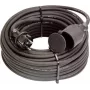 AS Schwabe 60382 Power Extension Cable 5m Black H05VV-F 3G1.5 Schuko 16A 3500W VDE