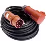 AS SCHWABE 60566 10 m CEE 400V 16A 5-Pole Rubber Extension Cable with Phase Inverter, Black