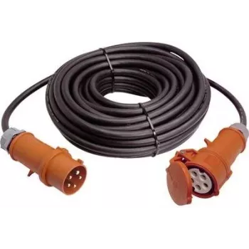 AS Schwabe 61026 32 A 50 m 5-Core CEE Extension Cable H07RN-F 400 V IP44