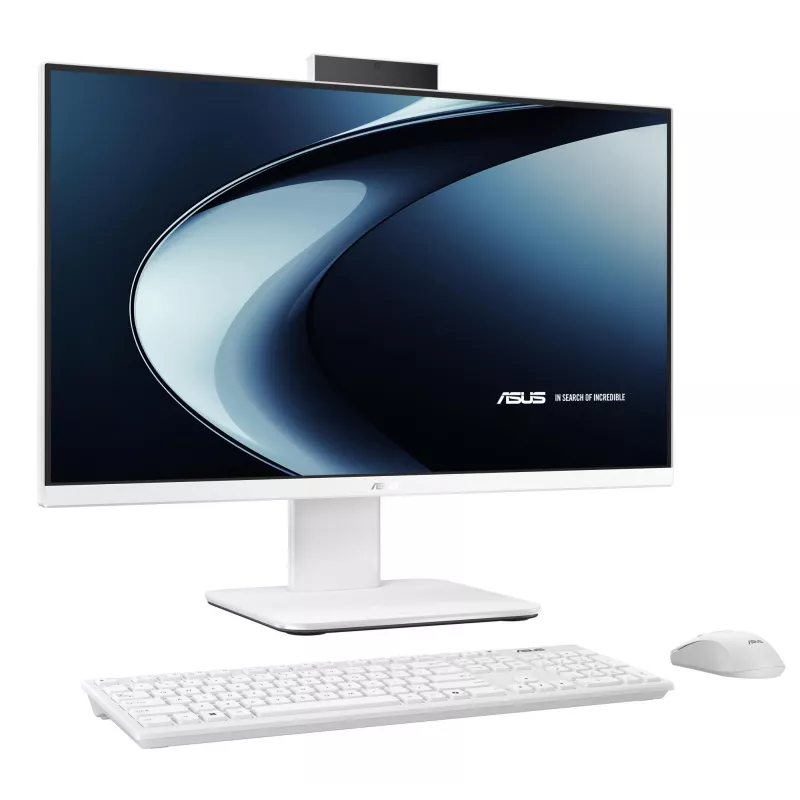 ASUS AiO 23.8 inch All-in-One PC, Intel Core 5 220H, 16GB DDR5, 512GB SSD, Windows 11 Pro, White