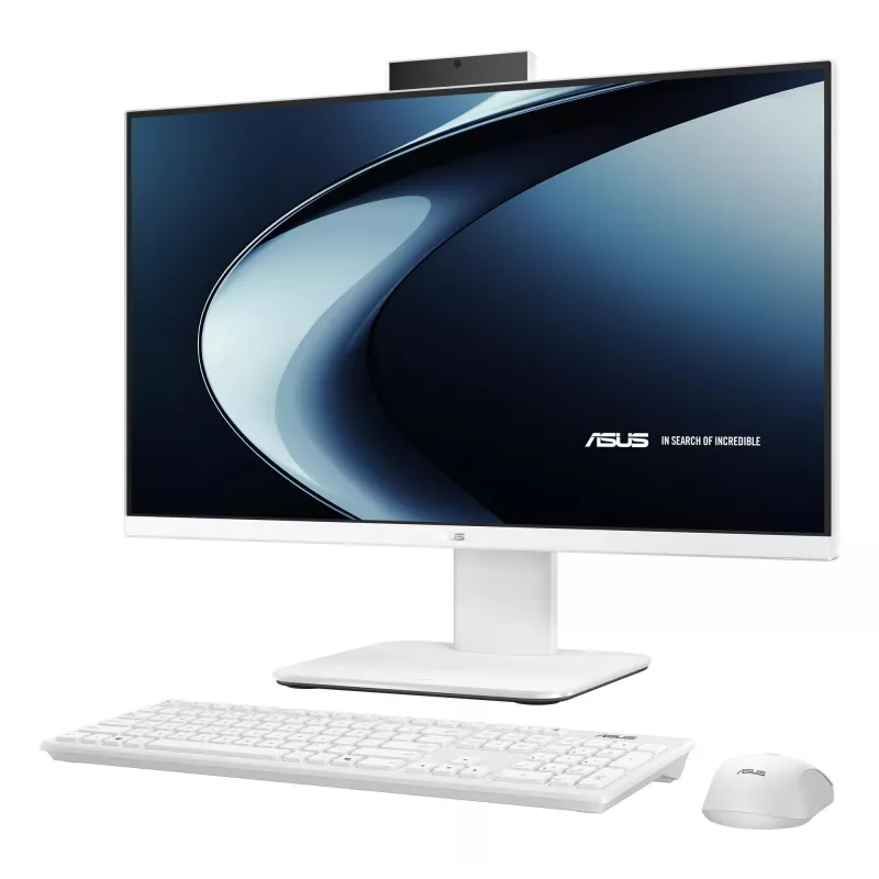 ASUS AiO 23.8 inch All-in-One PC, Intel Core 5 220H, 16GB DDR5, 512GB SSD, Windows 11 Pro, White
