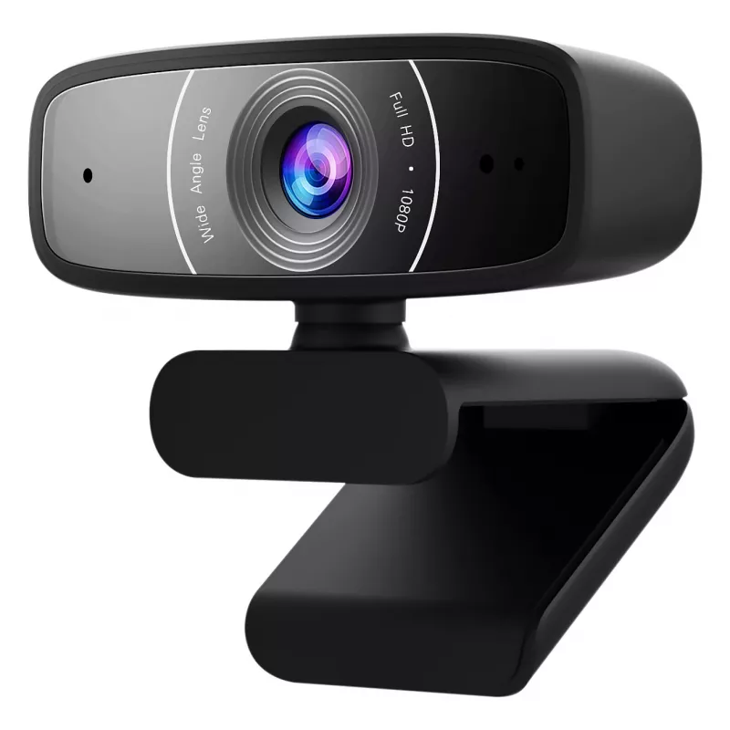 ASUS C3 Webcam - Full HD 1080p - Built-in Microphone - USB - Black