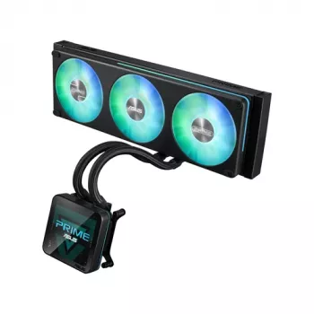 ASUS Prime SLC II 360 ARGB LCD AIO Liquid CPU Cooler, 360 mm Radiator, 3 x 120 mm ARGB Fans, LGA 1851/1700/1200/115x/AM5/AM4