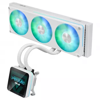 ASUS Prime SLC II 360 ARGB LCD White Edition AIO Liquid CPU Cooler