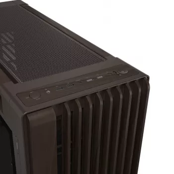 ASUS ProArt PA602 Wood Edition Retro Brown - Tempered Glass Panel Mid Tower Case