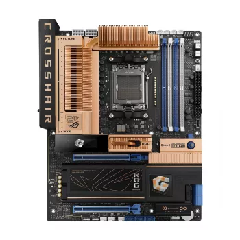 ASUS ROG CROSSHAIR X870E Gaming WiFi 7 ATX Motherboard for AMD AM5, DDR5, PCIe 5.0, 10Gb Ethernet, Black/Bronze