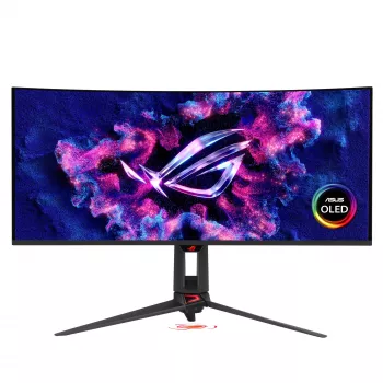 ASUS ROG Swift OLED PG34WCDN 34-inch Curved Gaming Monitor, WQHD, 360Hz, QD-OLED, HDMI, DP, USB-C, USB Hub, Black