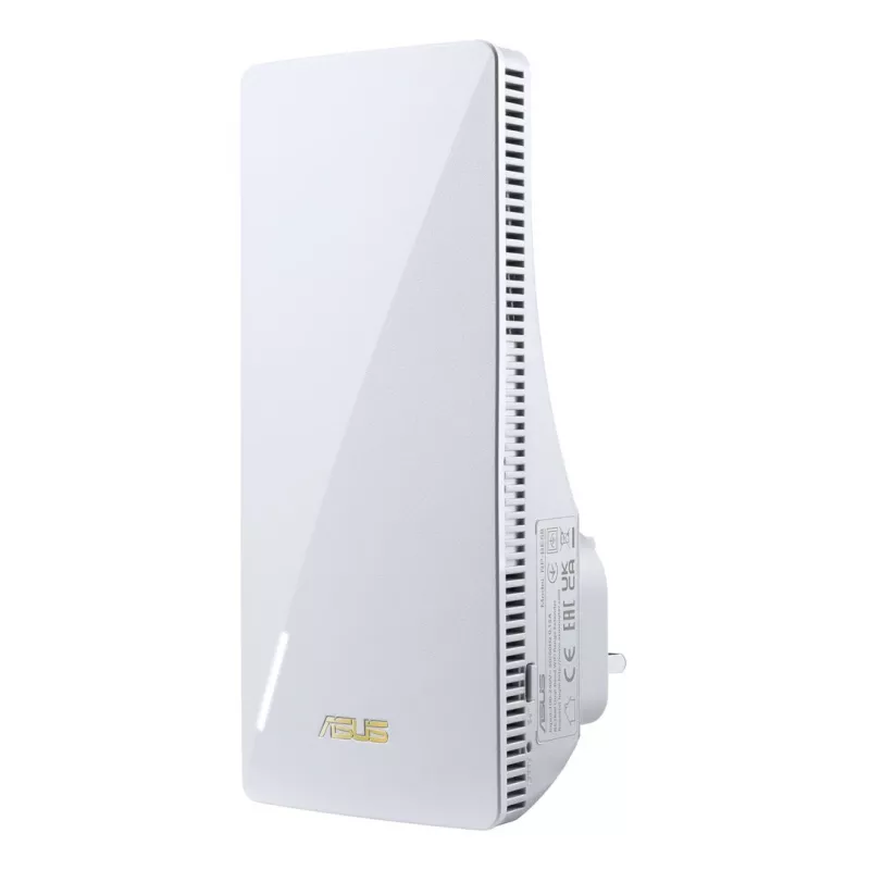 ASUS RP-BE58 Dual-Band Wi-Fi 7 Range Extender, BE3456, 2.4GHz 574Mbps + 5GHz 2882Mbps, 1x Gigabit Port, AiMesh, WPA3, White