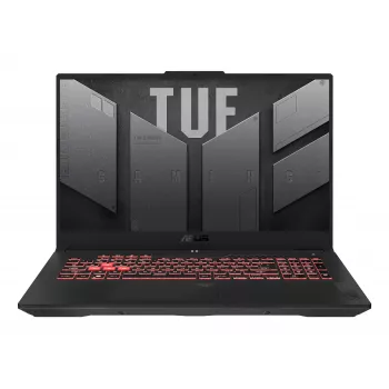 ASUS TUF Gaming A17 TUF707NUQ-DICHX146W Gaming Laptop, 17.3 inch Full HD IPS 144Hz, AMD Ryzen 7 170, 16GB DDR5, 512GB SSD, GeForce RTX 4050 6GB, Windows 11 Home, French AZERTY keyboard
