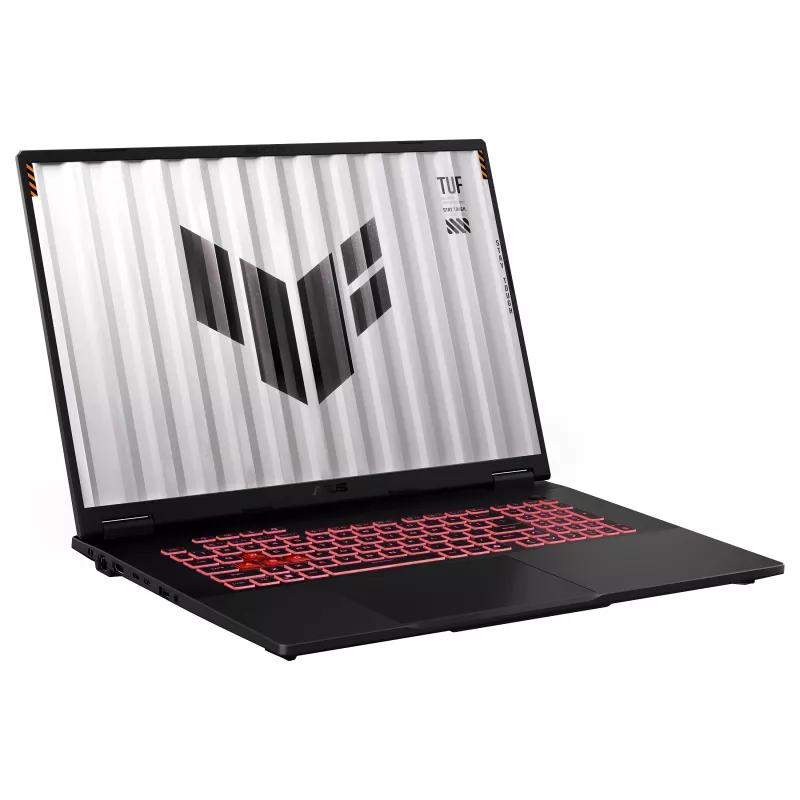 ASUS TUF Gaming A18 FA808UP-S8133W Gaming Laptop, 18 inch WUXGA IPS 144Hz, AMD Ryzen 7 260, 16GB DDR5, 512GB SSD, GeForce RTX 5070 8GB, Windows 11 Home, German QWERTZ keyboard
