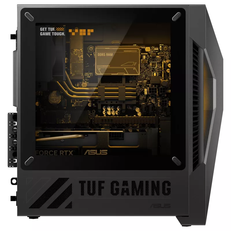 ASUS TUF Gaming T500 T500MV-07240H242W Intel Core 7 240H 32GB DDR5 1TB SSD NVIDIA GeForce RTX 5060 Ti Windows 11 Home Mini Tower PC Black Grey