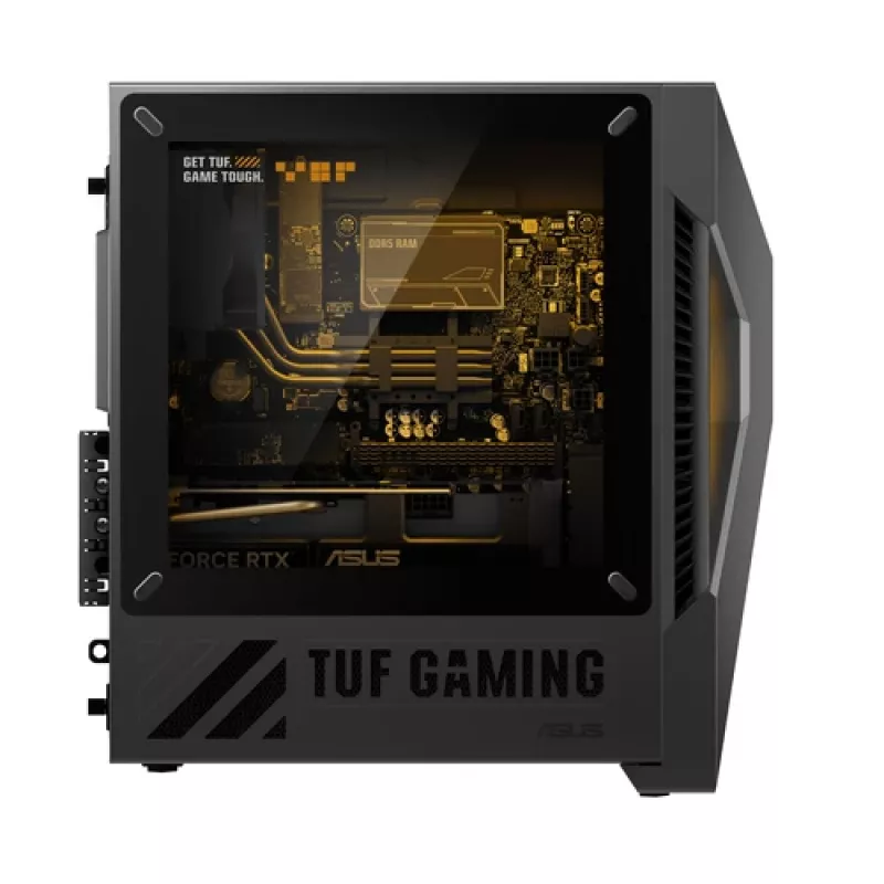 ASUS TUF Gaming T500 T500MV-07240H242W Intel Core 7 240H 32GB DDR5 1TB SSD NVIDIA GeForce RTX 5060 Ti Windows 11 Home Mini Tower PC Black Grey