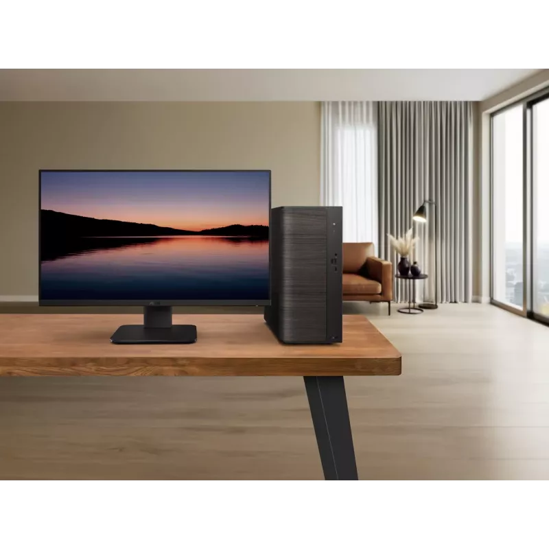 ASUS V700 Mini Tower VM701MG-OR7445039W Copilot+ PC, AMD Ryzen AI 7 445, 16GB DDR5, 512GB SSD, Windows 11 Home, Black with Wood Accent