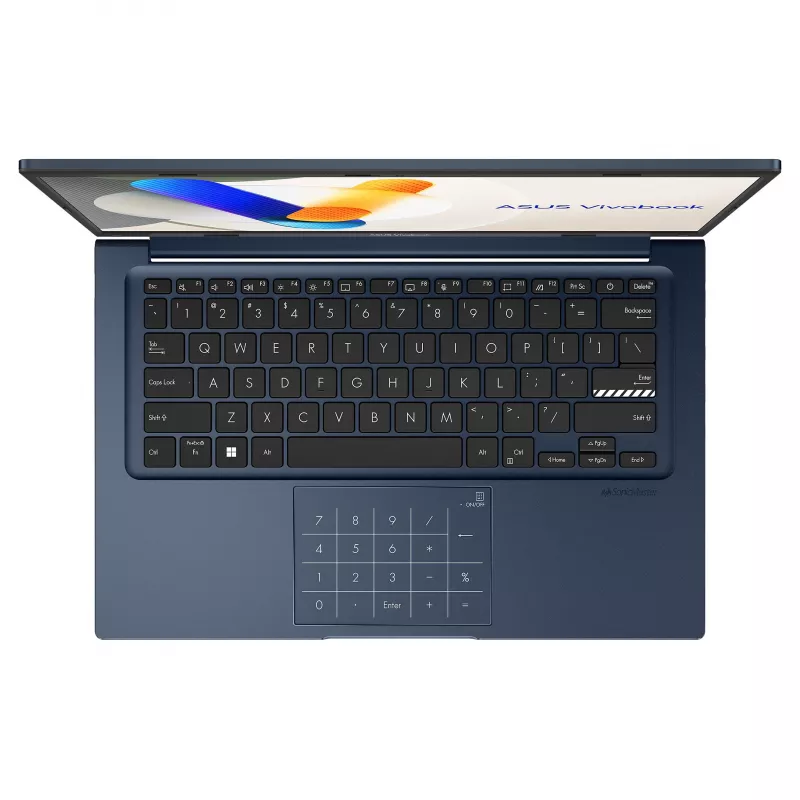 ASUS Vivobook 14 X1404VA-DISEB2213W Laptop, 14 inch Full HD IPS, Intel Core 3 100U, 8GB DDR5, 256GB SSD, Windows 11 Home, French AZERTY keyboard
