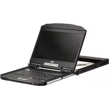 ATEN CL3700NW-IT 1U Short Depth USB HDMI LCD KVM Console - 17 inch 1280x1024, Italian Keyboard