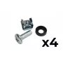 ATTE ADD-RACKMNT M6 Rack Mounting Screw Kit – 4 Pieces with Cage Nuts and Washers