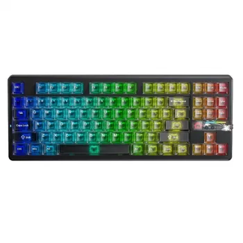 AULA Gasket F87 Pro V2 Black Mist Transparent Leobog X3 RGB Keyboard