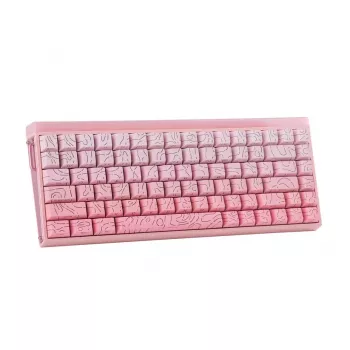 AULA HERO84 HE Pink Gradient Contour Dragon King RGB Gasket Mechanical Keyboard
