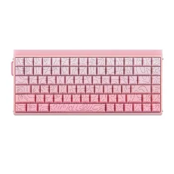 AULA HERO84 HE Pink Gradient Contour Dragon King RGB Gasket Mechanical Keyboard