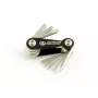 Author AHT Expert 8 Folding Hex Key Multi-Tool with PH2 and SL5 Screwdrivers, Chrome Vanadium Steel, Aluminum Body, Silver/Black