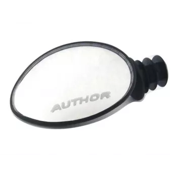 AUTHOR AM-70 Bicycle Mirror 70 mm Convex Wide-Angle Handlebar End Mirror for City, MTB, Road Cycling - Black