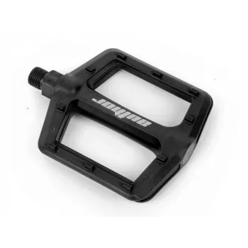 Author APD-F13-NYLON Flat Pedals - Black, Nylon Composite, Chromoly Axle, 9/16 inch
