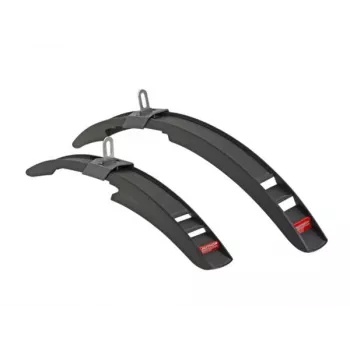 Author AXP Junior 16-20 Mudguard Set - Front & Rear, Black, for 16-20 inch Kids Bikes