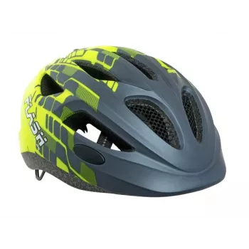 Author Flash Inmold X8 Kids Cycling Helmet - Grey/Yellow, 47-51 cm