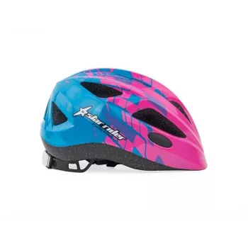 Author Helmet Star Rider Inmold 51-55cm (Pink-Neon/Blue)