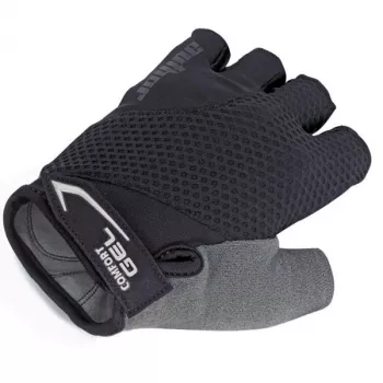 AUTHOR Men's Comfort Gel Short Finger Cycling Gloves – Black/Grey, Size M