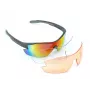 Author Vision LX S!BRIGHT Orange 65 & BlueRevo 13 Sports Sunglasses (Grey-Matt)